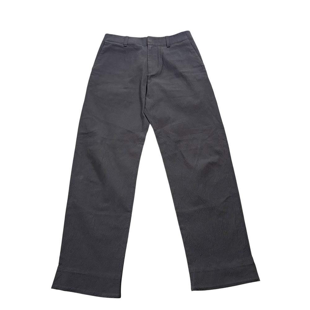 Rag & Bone Trousers Womens Black Textured Seersucker Minimalist 30/10